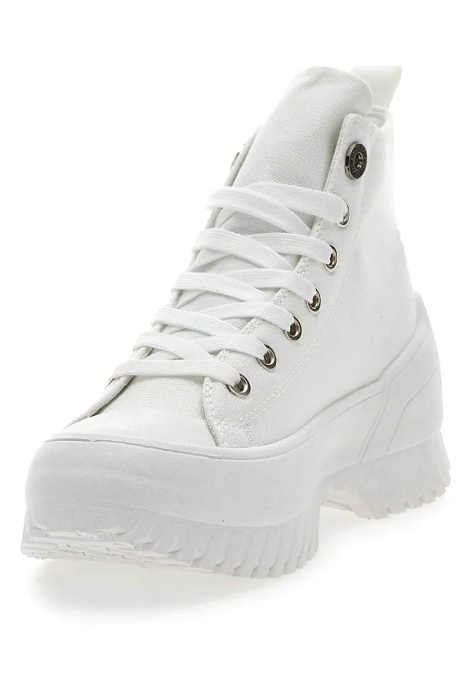 Sneakers Alte Bianche con Platform FY7602-FREDDY Outlet
