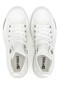 Sneakers Alte Bianche con Platform FY7602-FREDDY Outlet