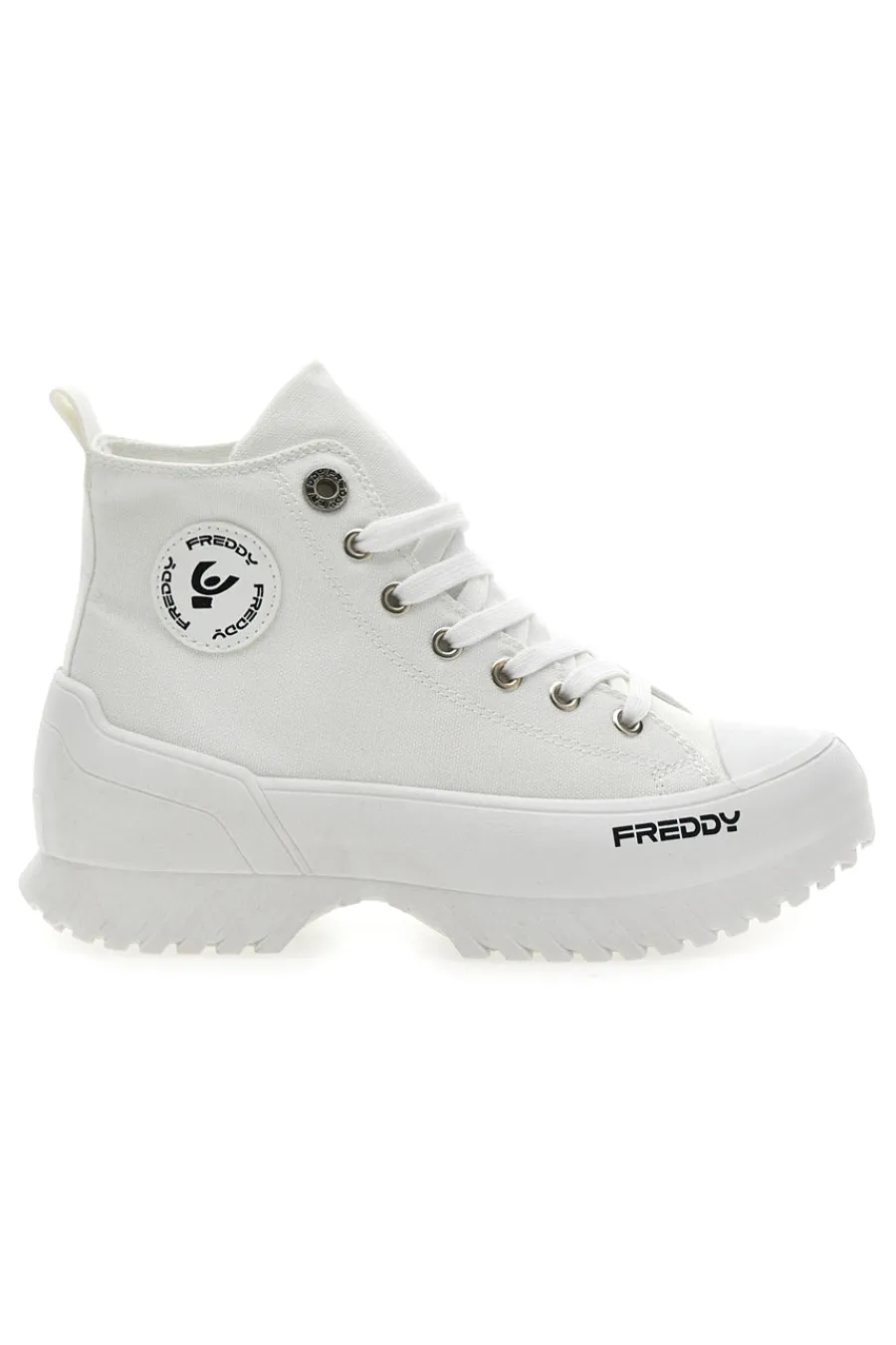 Sneakers Alte Bianche con Platform FY7602-FREDDY Outlet