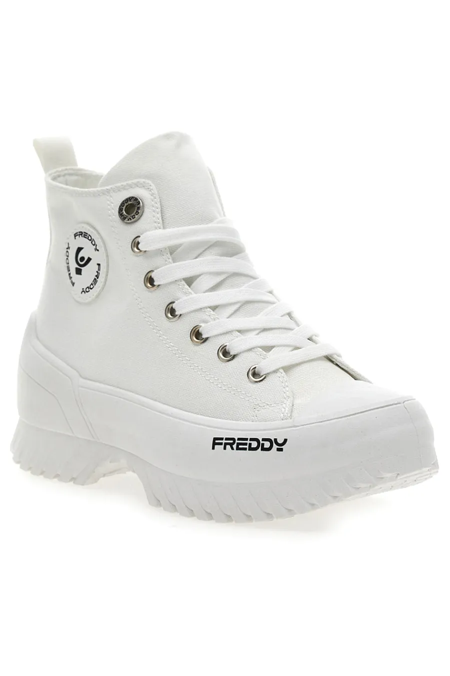 Sneakers Alte Bianche con Platform FY7602-FREDDY Outlet