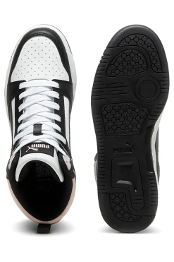 Sneakers Alte Bianche e Nere REBOUND V6-PUMA Discount