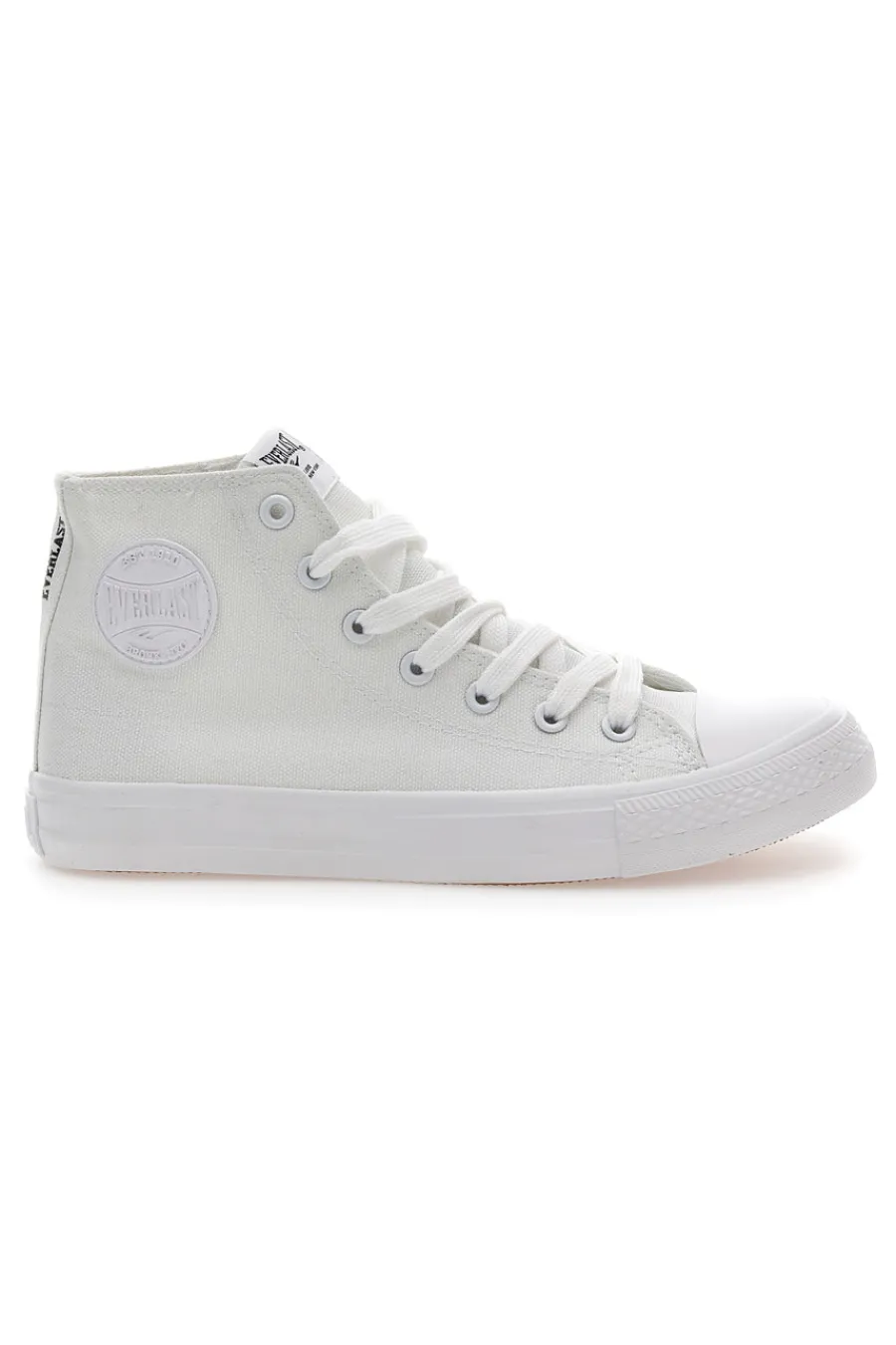 Sneakers Alte in Tela Bianche 238-EVERLAST