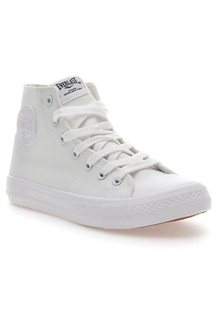 Sneakers Alte in Tela Bianche 238-EVERLAST