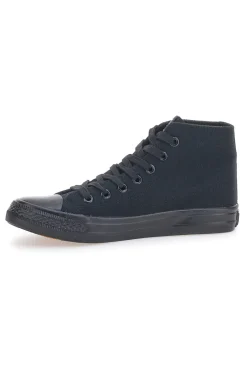 Sneakers Alte in Tela Nera 238-EVERLAST Outlet