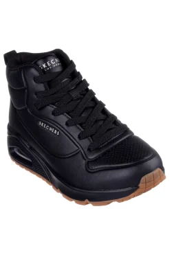 Sneakers alte nere con suola ammortizzata Air-Cooled Memory Foam Uno Stand High-SKECHERS Clearance