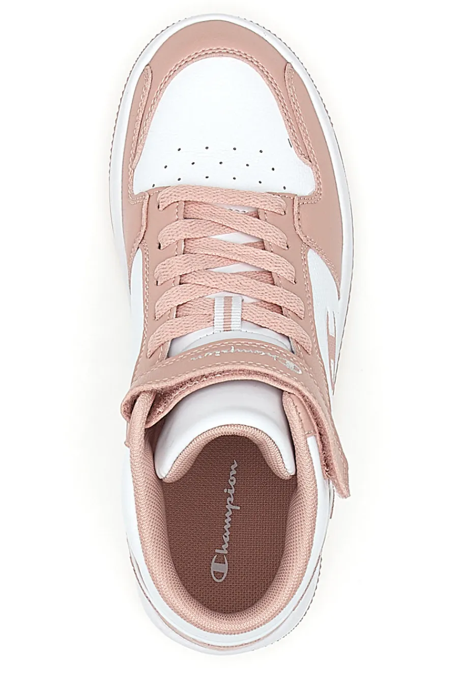 Sneakers Alte Rosa e Bianche Rebound 2.0 Mid-CHAMPION Discount