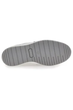 Sneakers Argento In Pelle Con Zeppa 555730-IMAC New
