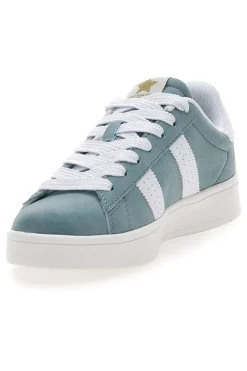 Sneakers Azzurre con Bande Laterali Bianche CAMP NYC SD-COTTON BELT