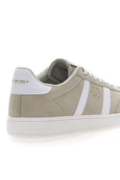 Sneakers Beige con Bande Laterali Bianche AMELIE SD-COTTON BELT Outlet