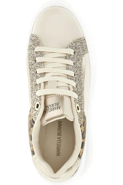 Sneakers beige con dettagli animalier e glitterati 52120C1451-MARIELLA BURANI Best