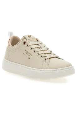Sneakers beige con dettagli oro Polo Club HUBY LTX-BEVERLY HILLS Clearance