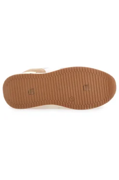 Sneakers beige con strass oro 9640-LAURA BIAGIOTTI Discount