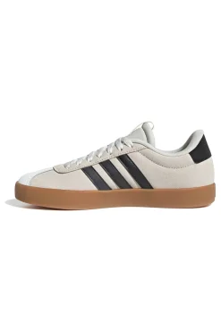 Sneakers beige con strisce nere e suola in gomma VL Court 3-ADIDAS Outlet