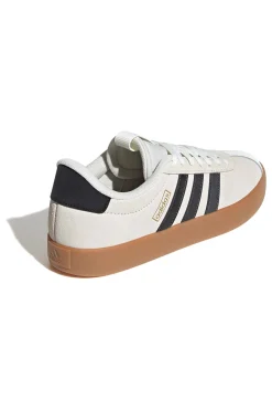 Sneakers beige con strisce nere e suola in gomma VL Court 3-ADIDAS Outlet