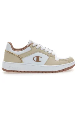 Sneakers beige e bianche con dettagli color sabbia RD18 2.0 Low-CHAMPION Hot