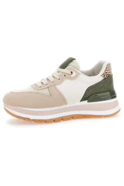 Sneakers Beige e Verdi con Platform 461-PRIMA RIGA Sale