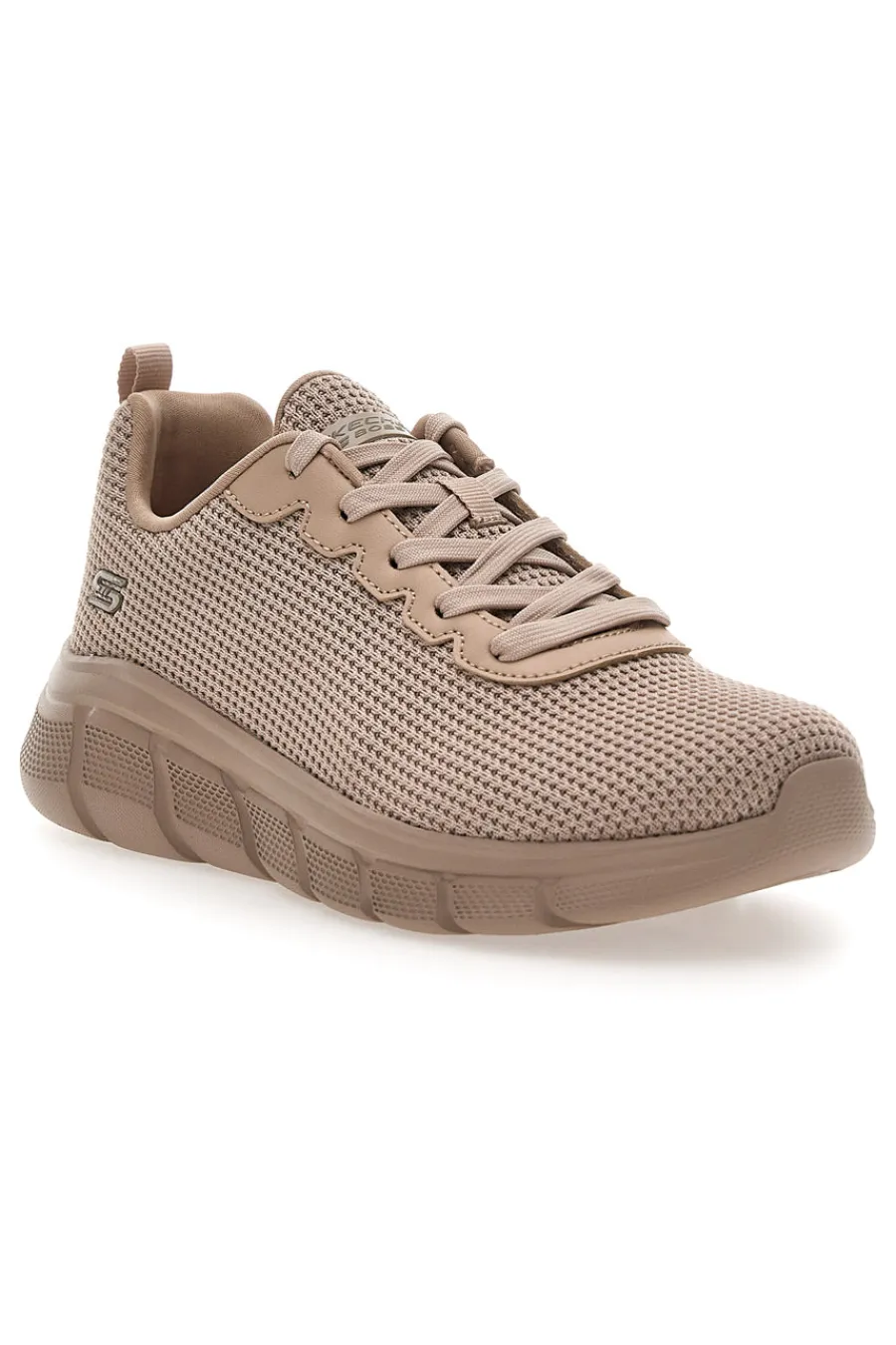 Sneakers beige in knit con Memory Foam BOBS B Flex Visionary Essence-SKECHERS Hot