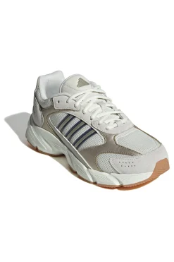 Sneakers beige in mesh con dettagli argento e suola Cloudfoam Crazychaos 2000-ADIDAS New