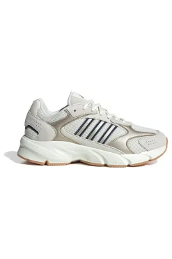 Sneakers beige in mesh con dettagli argento e suola Cloudfoam Crazychaos 2000-ADIDAS New