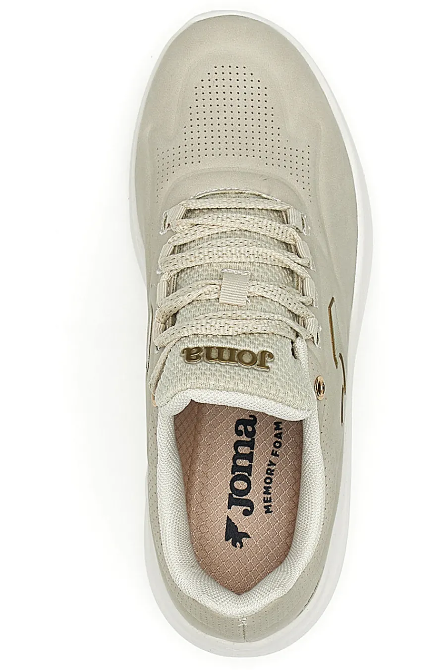 Sneakers beige in mesh e suede N-400 Lady 2525-JOMA