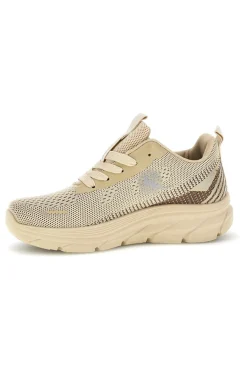 Sneakers beige in mesh traspirante CA1267-CANGURO Discount