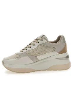 Sneakers Beige in pelle zeppa comfort Pittarello capsule Benny-MON DIEU Best
