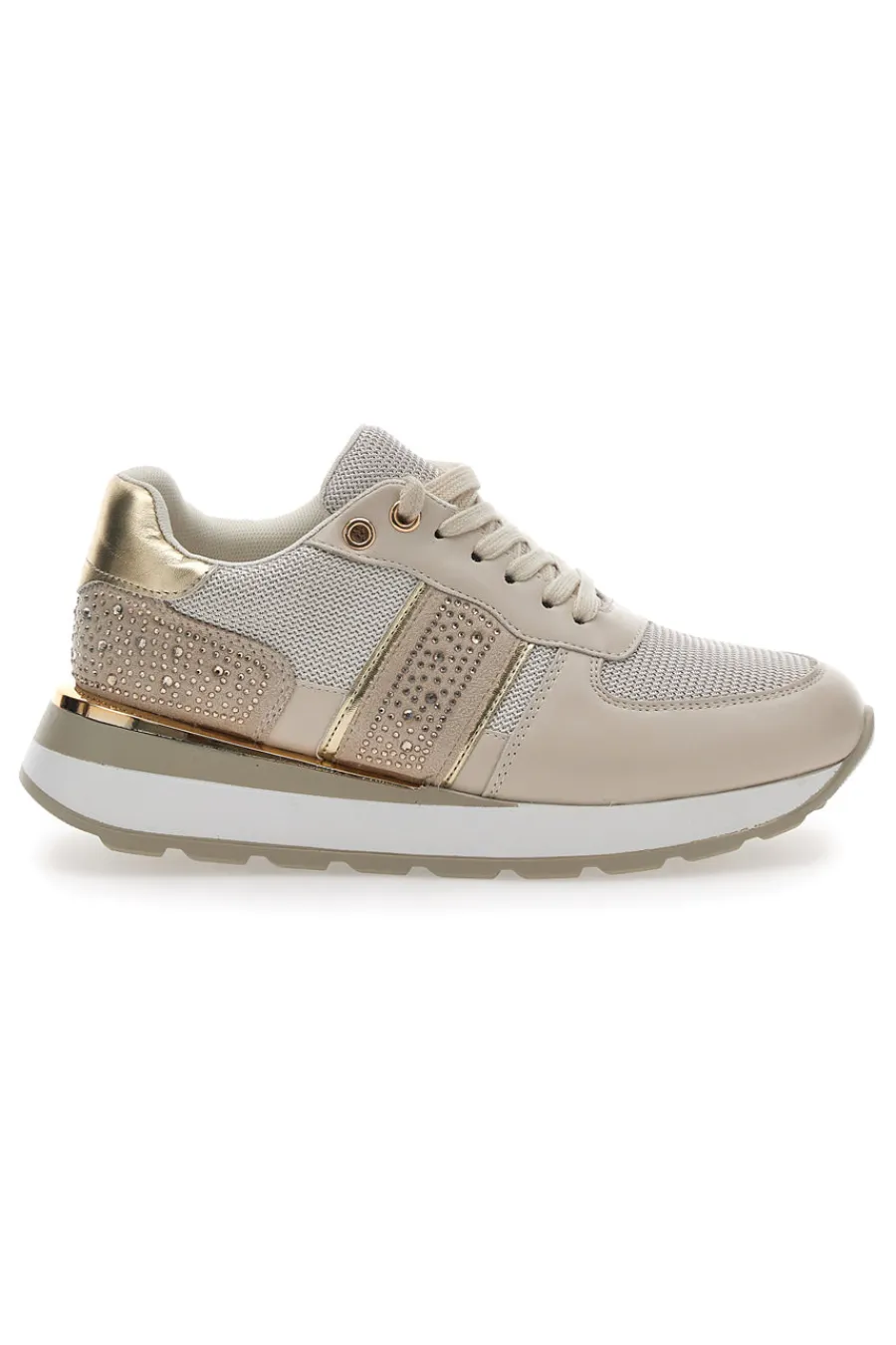 Sneakers Beige Platform 154-ENERGY Hot
