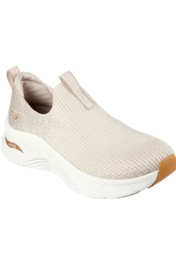 Sneakers Beige Relaxed Fit: Arch Fit D'Lux - Glimmer Dust-SKECHERS New