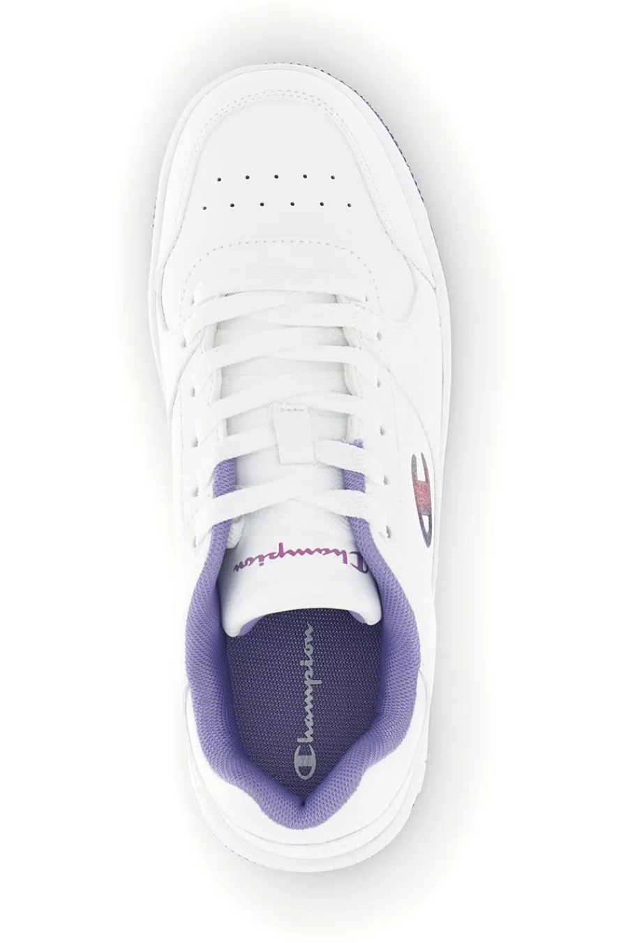 Sneakers bianca dettagli viola RD18 Low G GS-CHAMPION Sale