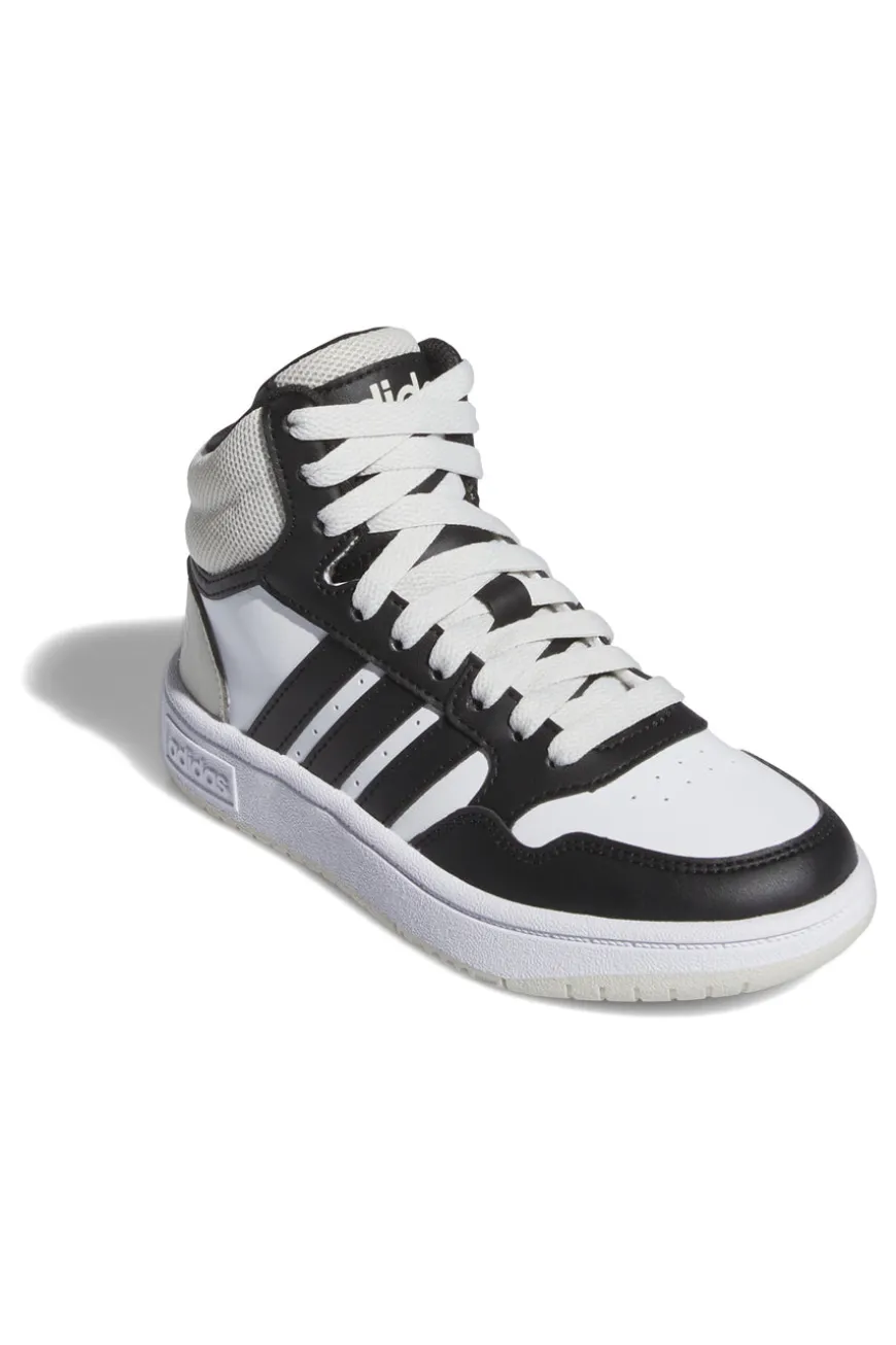 Sneakers bianche alte con lacci Adidas HOOPS 3.0 MID K