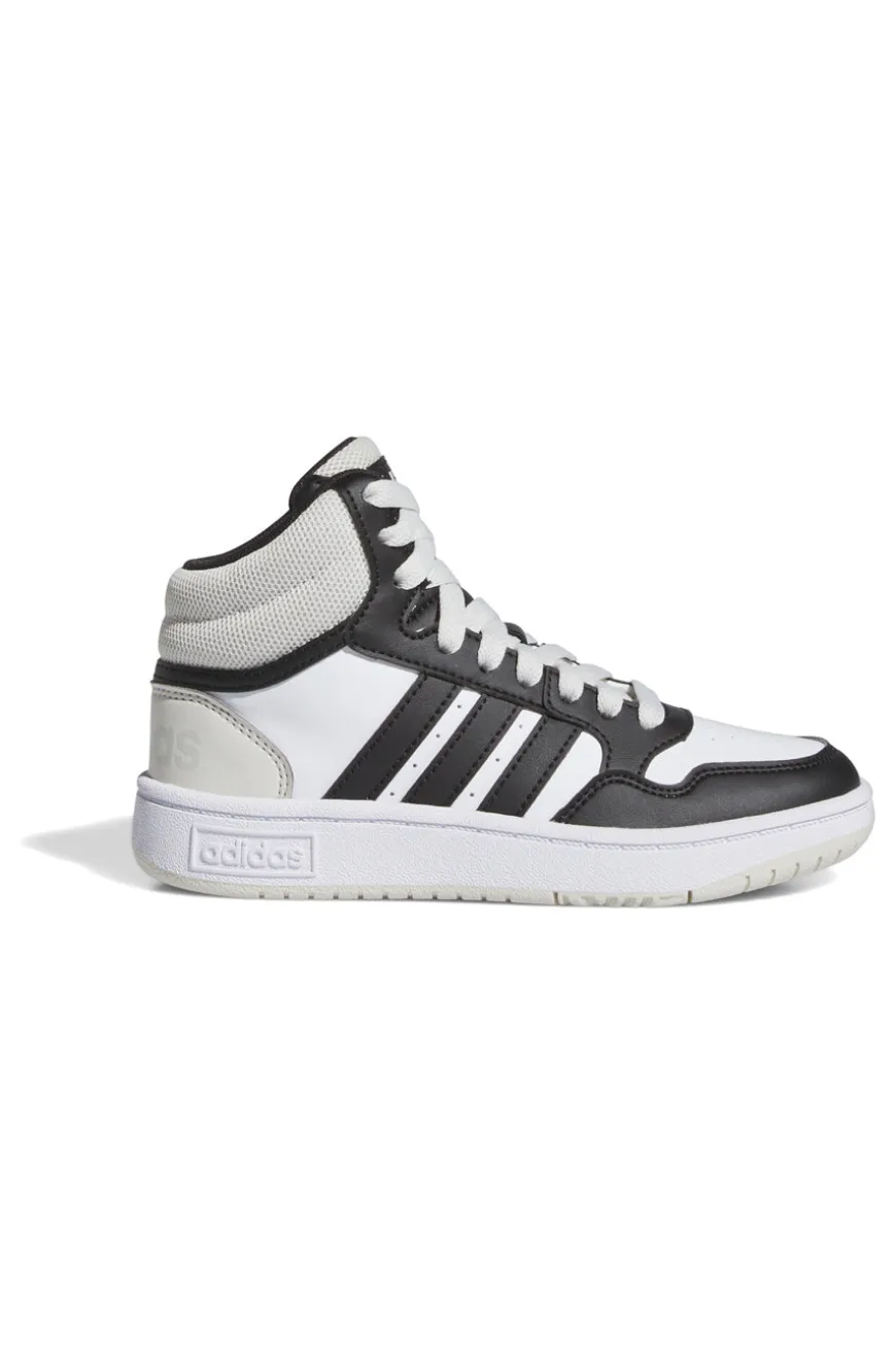 Sneakers bianche alte con lacci Adidas HOOPS 3.0 MID K