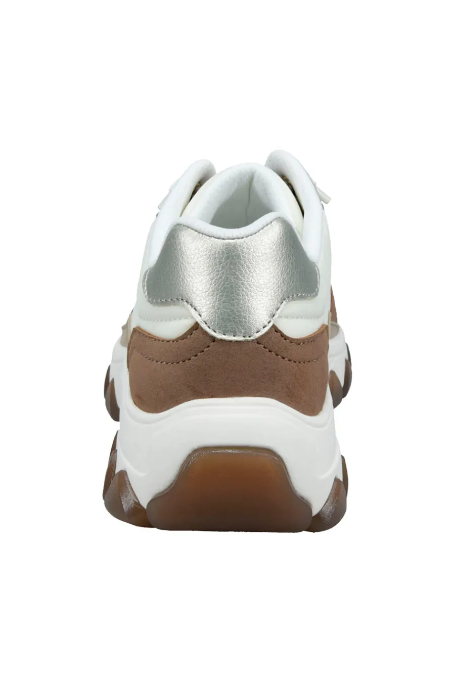 Sneakers Bianche Beige e Cuoio D45AJL015569-BAGATT Discount