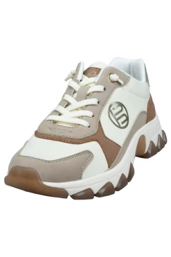 Sneakers Bianche Beige e Cuoio D45AJL015569-BAGATT Discount