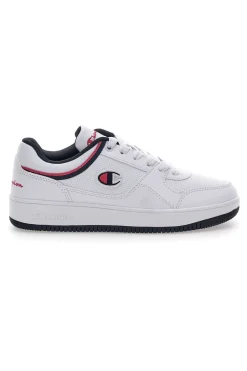 Sneakers Bianche Casual con Lacci Rebound Low-CHAMPION