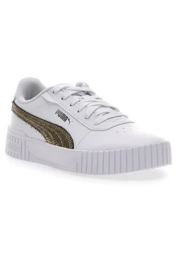Sneakers Bianche Casula con Lacci Carina 2.0 Mettalic Shine-PUMA Sale
