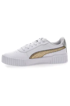 Sneakers Bianche Casula con Lacci Carina 2.0 Mettalic Shine-PUMA Sale