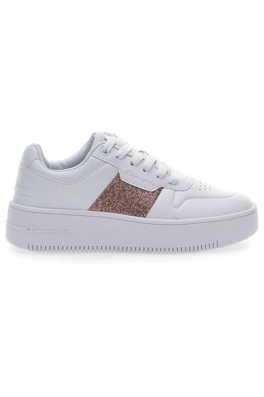 Sneakers Bianche Rebound Platform Sparkle-CHAMPION Discount