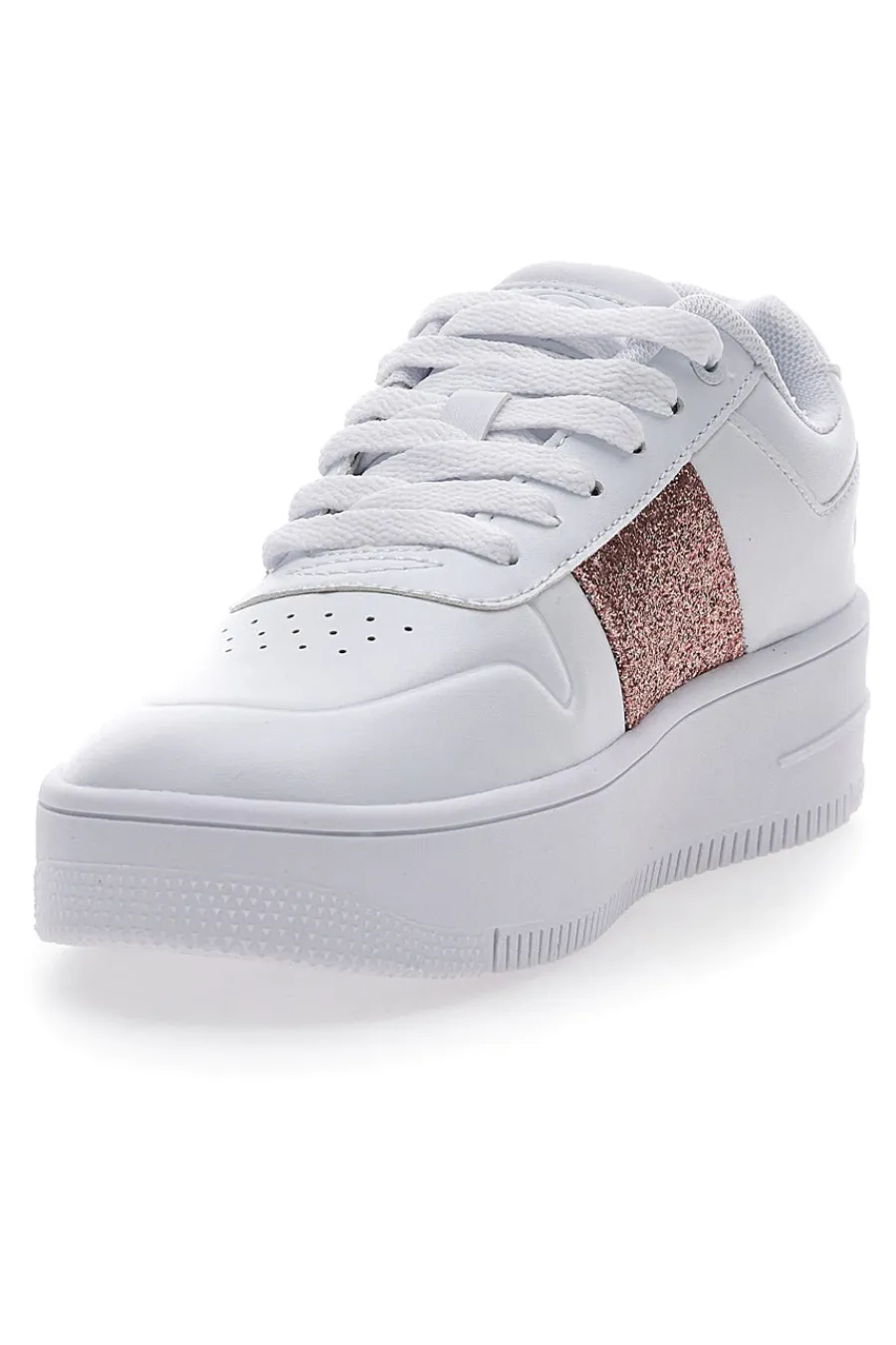 Sneakers Bianche Rebound Platform Sparkle-CHAMPION Discount