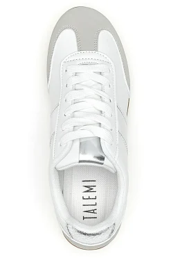 Sneakers Bianche con Banda Laterale Argento 24250-TALEMI Best