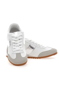 Sneakers Bianche con Banda Laterale Argento 24250-TALEMI Best