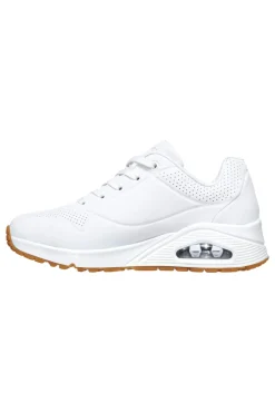 Sneakers bianche con cuscinetto ad aria e soletta memory foam UNO Stand on Air-SKECHERS Online