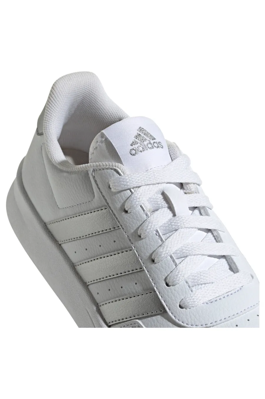 Sneakers bianche con dettagli argento Breaknet 2.0-ADIDAS