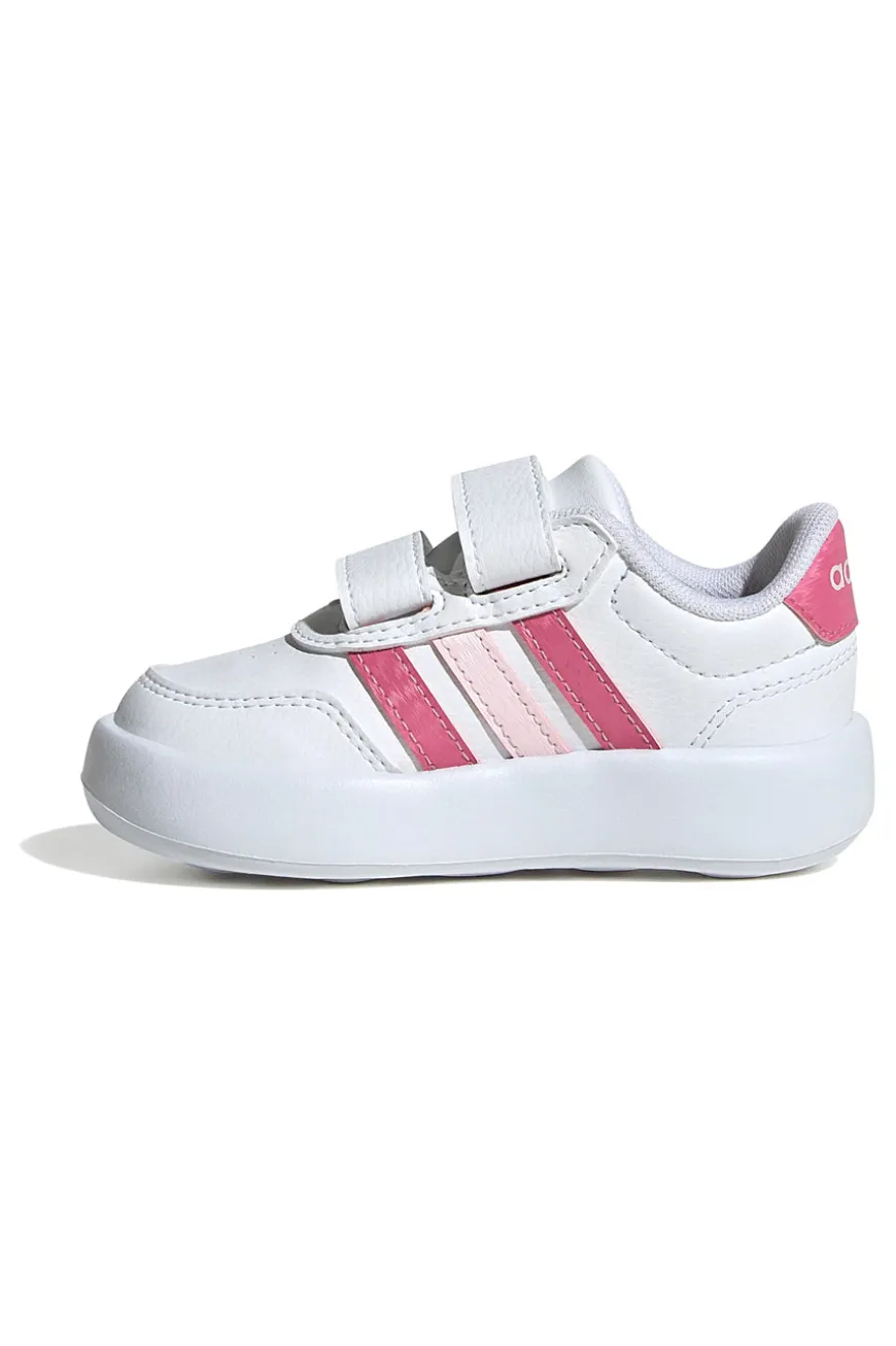 Sneakers bianche con dettagli rosa e suola Bubblecomfy Adidas Breaknet 3.0 CF I