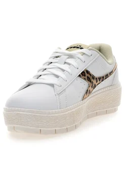 Sneakers bianche con dettaglio animalier Jace Jungle-DIADORA