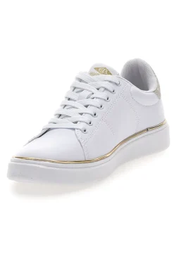 Sneakers bianche con dettagli dorati GTZ 2.0-COTTON BELT Online