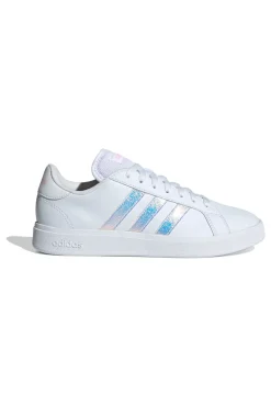 Sneakers bianche con dettagli iridescenti Grand Court Base 2.0-ADIDAS Outlet