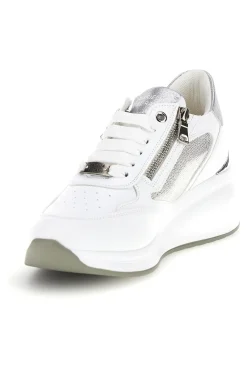 Sneakers bianche con dettagli silver 52100C1441-MARIELLA BURANI Clearance