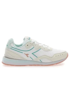 Sneakers Bianche Con Dettagli azzurri Raven Wn-DIADORA Outlet