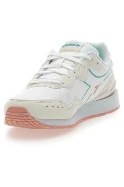 Sneakers Bianche Con Dettagli azzurri Raven Wn-DIADORA Outlet