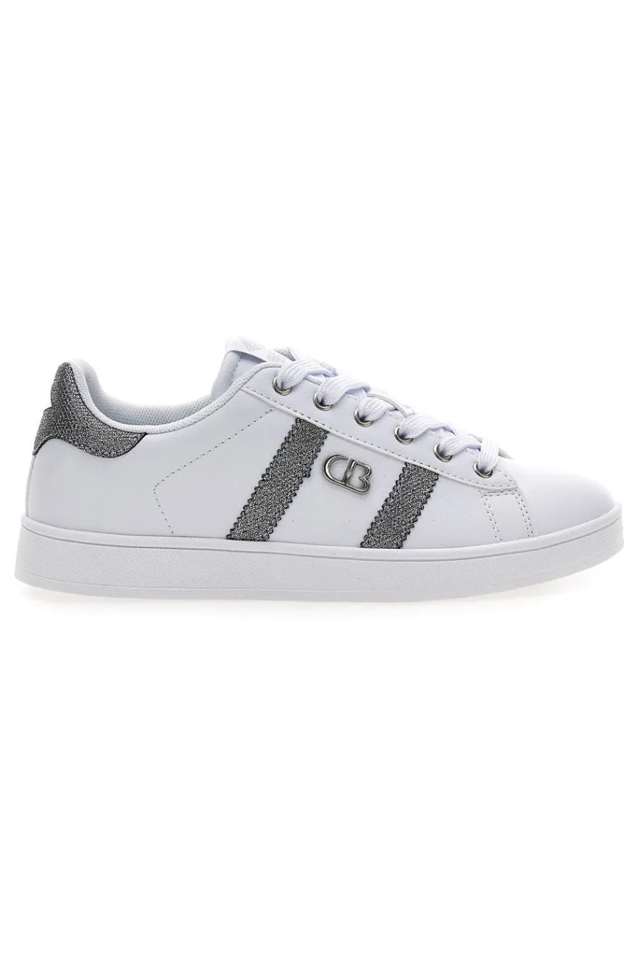 Sneakers bianche con dettagli glitterati YARD METAL-COTTON BELT Sale